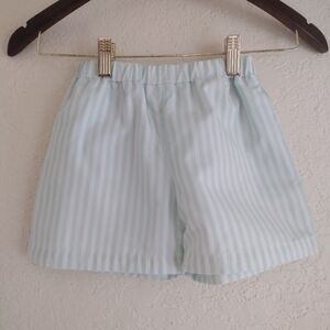 The Beaufort Bonnet Company Green And White Stripped Shorts